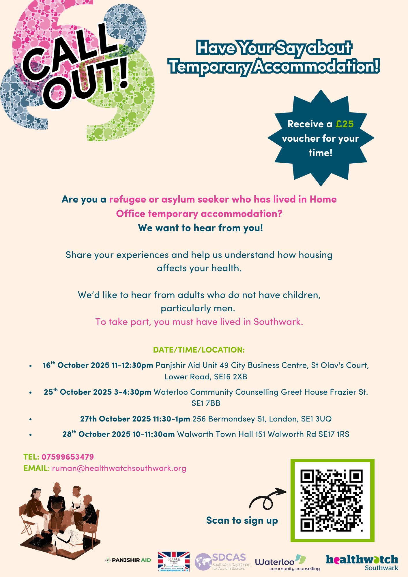Share Your Experiences – Temporary Accommodation Research