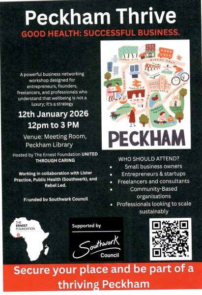 Peckham Thrive GOOD HEALTH: SUCCESSFUL BUSINESS.